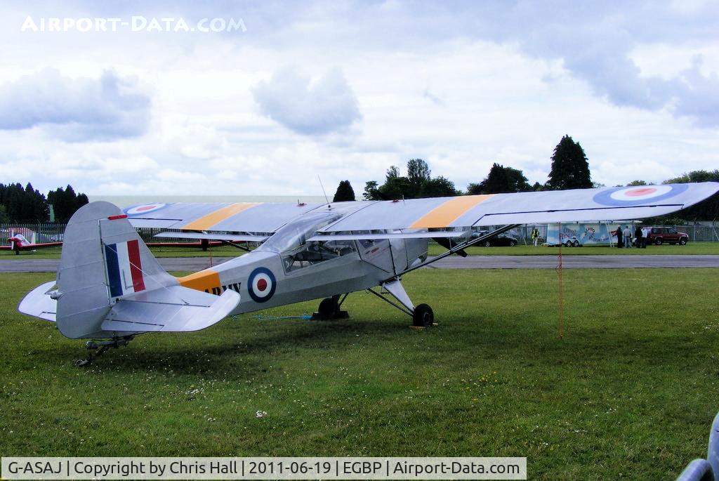 G-ASAJ, 1962 Beagle A-61 Terrier 2 C/N B.605, on static display at the Cotswold Airshow