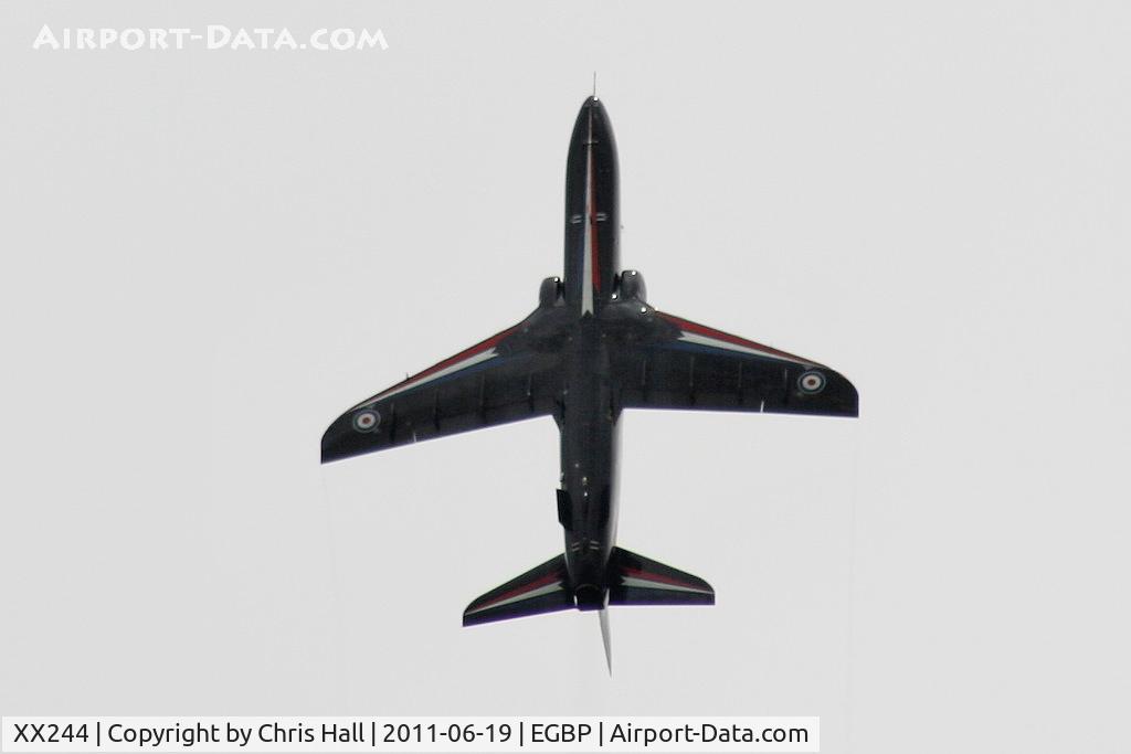 XX244, 1978 Hawker Siddeley Hawk T.1 C/N 080/312080, 2011 solo display Hawk