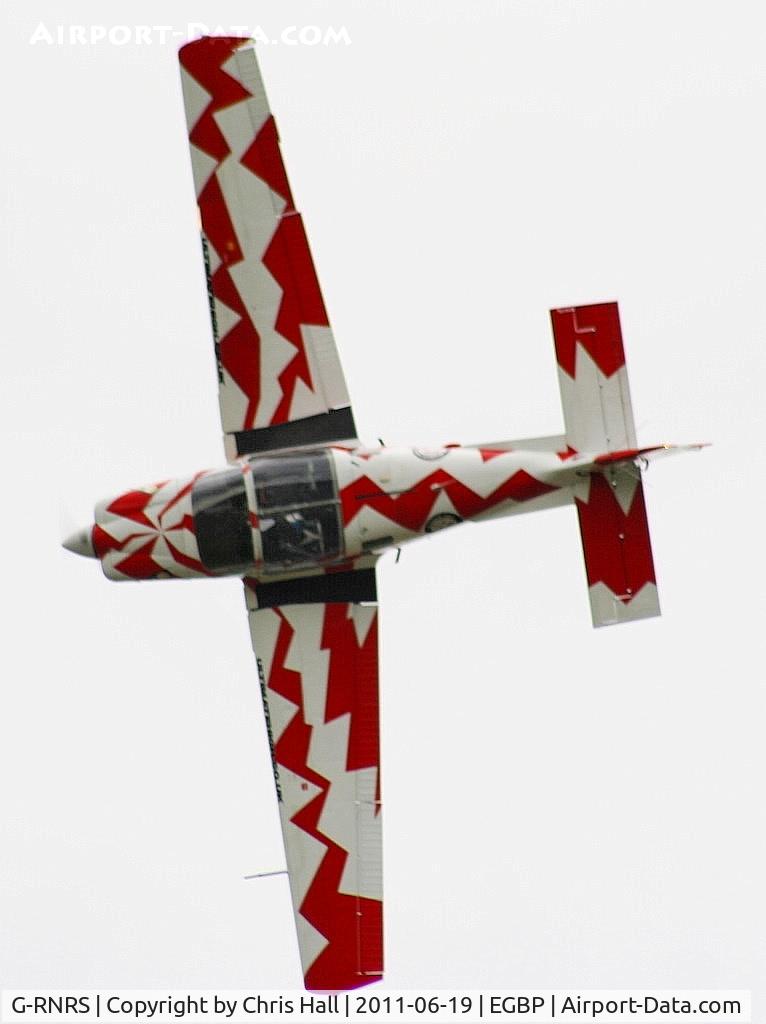 G-RNRS, 1971 Scottish Aviation Bulldog Series 100 Model 101 C/N BH100/132, Power Aerobatics Ltd Bulldog displaying at the Cotswold Airshow
