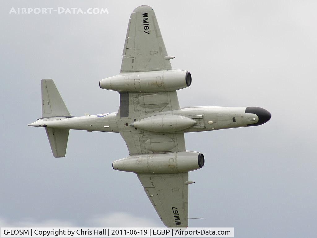 G-LOSM, 1952 Gloster Meteor NF.11 C/N S4/U/2342, Aviation Heritage Gloster Meteor displaying at the Cotswold Airshow 2011