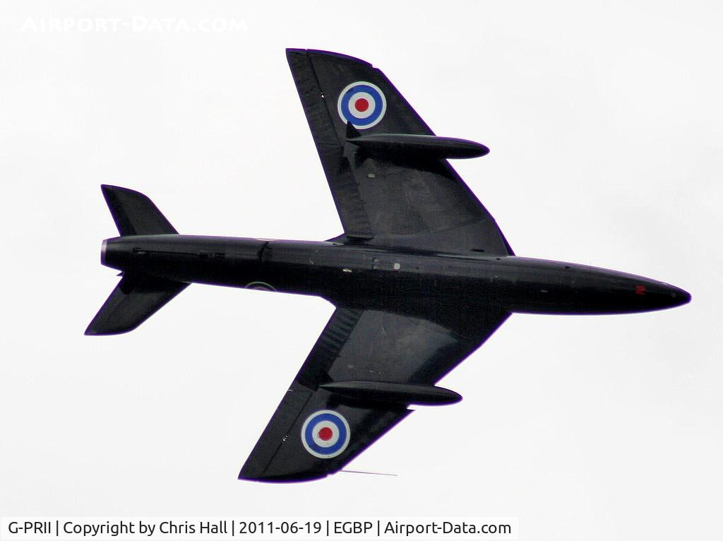 G-PRII, 1955 Hawker Hunter PR.11 C/N 41H-670690, displaying at the Cotswold Airshow 2011