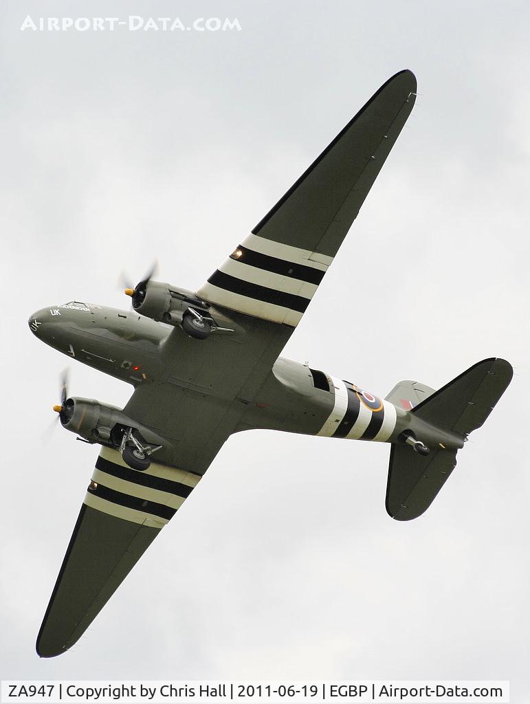 ZA947, 1943 Douglas C-47A-60-DL Dakota III C/N 10200, BBMF Dakota displaying at the Cotswold Airshow in its new colour scheme