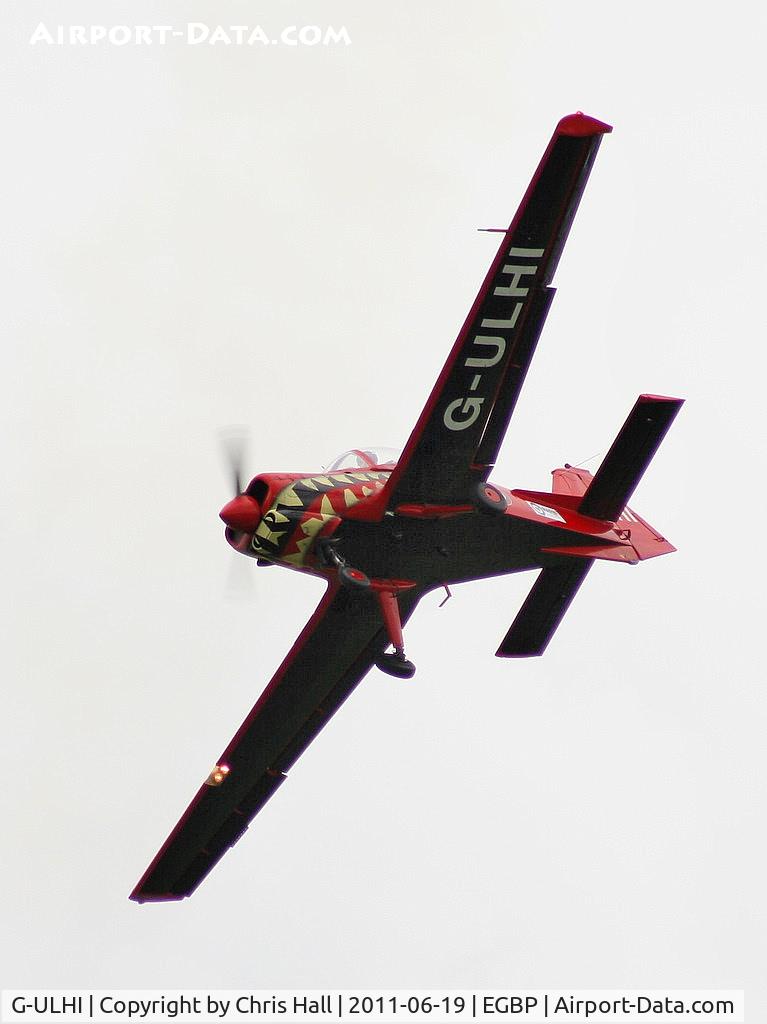 G-ULHI, 1972 Scottish Aviation Bulldog Series 100 Model 104 C/N BH100/148, Power Aerobatics Ltd Bulldog displaying at the Cotswold Airshow