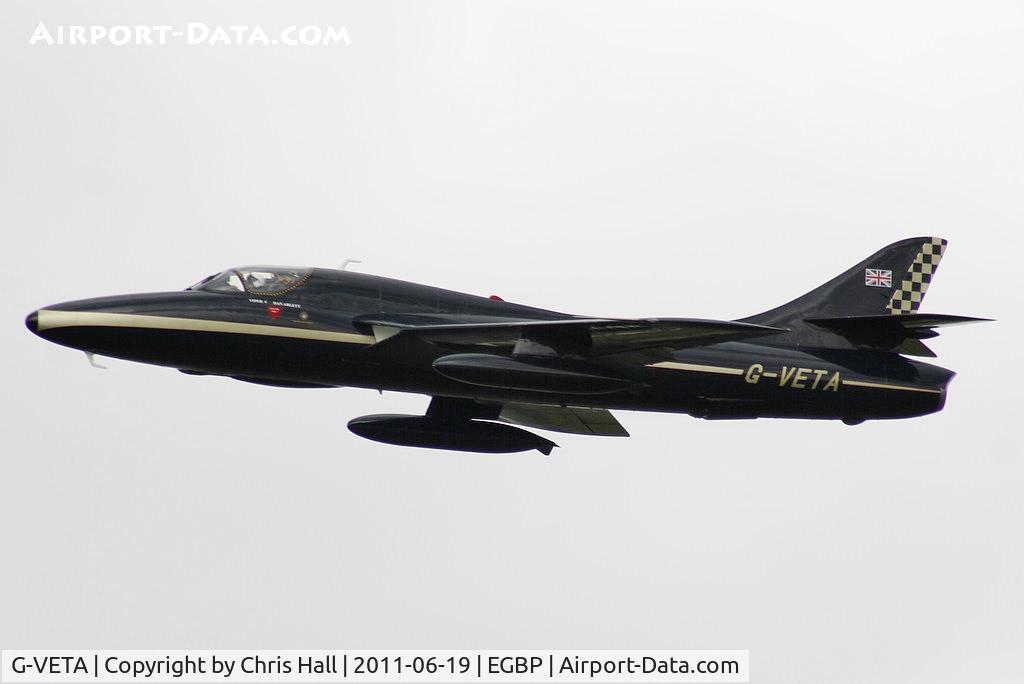 G-VETA, 1958 Hawker Hunter T.7 C/N 41H-693751, Hunter T7 of Team Viper displaying at the Cotswold Airshow