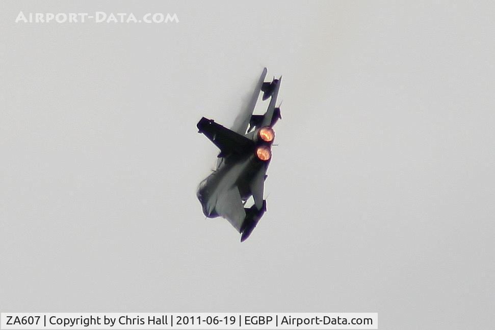 ZA607, 1982 Panavia Tornado GR.4 C/N 138/BS044/3071, displaying at the Cotswold Airshow 2011