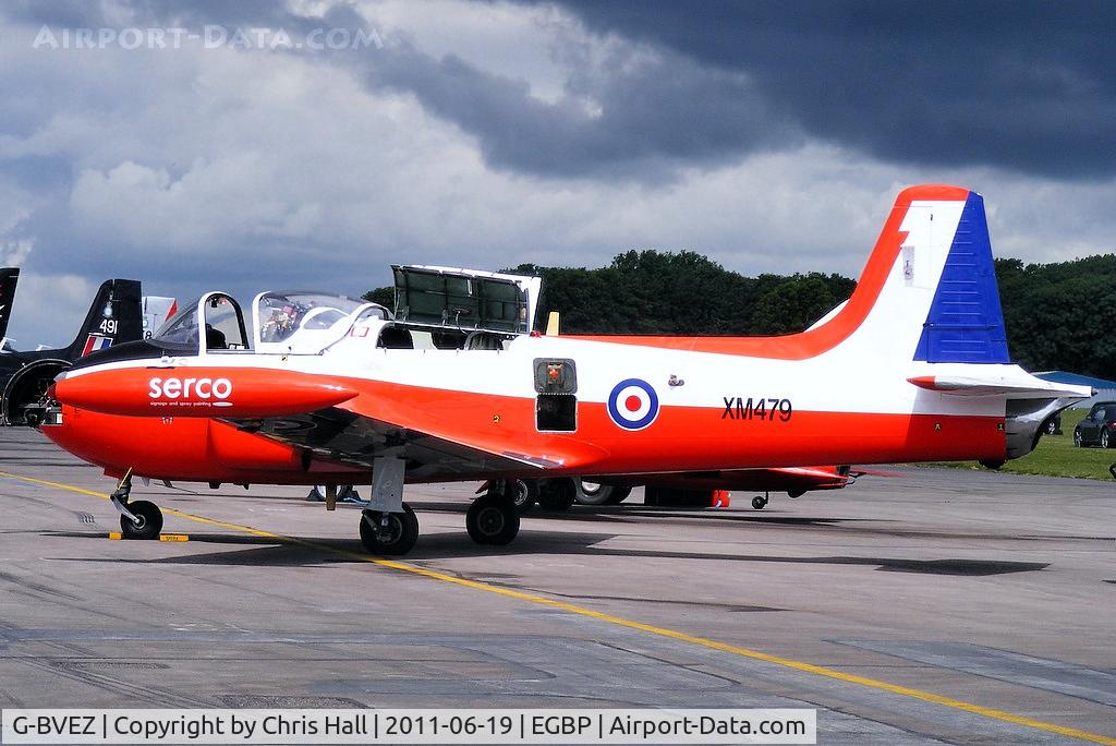 G-BVEZ, 1960 Hunting P-84 Jet Provost T.3A C/N PAC/W/9287, Newcastle Jet Provost Company's T3 prior to its display at the Cotswold Airshow