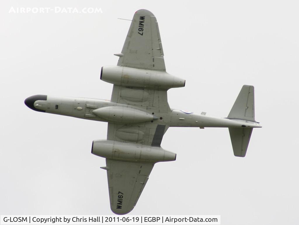 G-LOSM, 1952 Gloster Meteor NF.11 C/N S4/U/2342, Aviation Heritage Gloster Meteor displaying at the Cotswold Airshow 2011