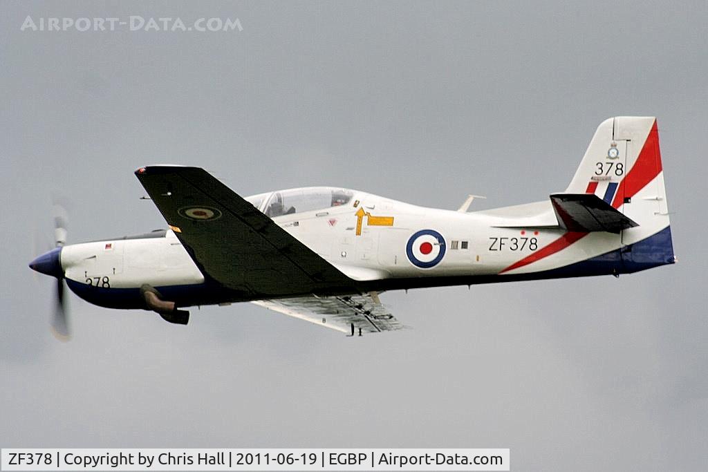 ZF378, 1992 Short S-312 Tucano T1 C/N S121/T92, 2011 Display solo display Tucano at the Cotswold Airshow