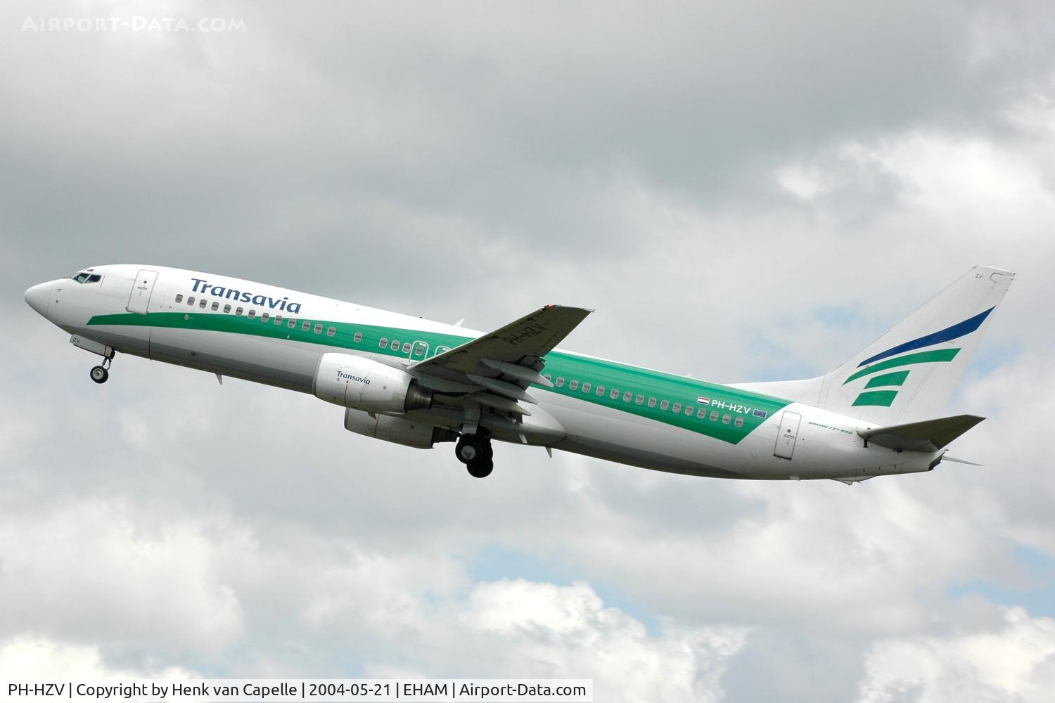 PH-HZV, 2002 Boeing 737-8K2 C/N 30650, Transavia Airlines Boeing 737-800 in an older colourscheme.
