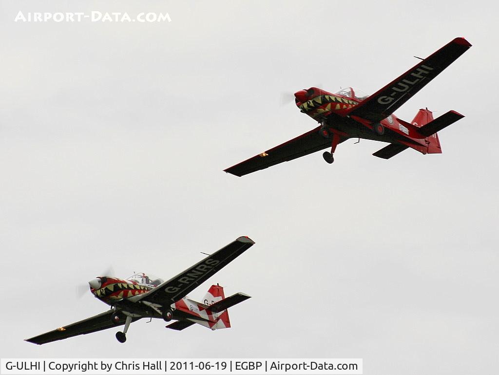 G-ULHI, 1972 Scottish Aviation Bulldog Series 100 Model 104 C/N BH100/148, Power Aerobatics Ltd Bulldog's G-ULHI & G-RNRS displaying at the Cotswold Airshow