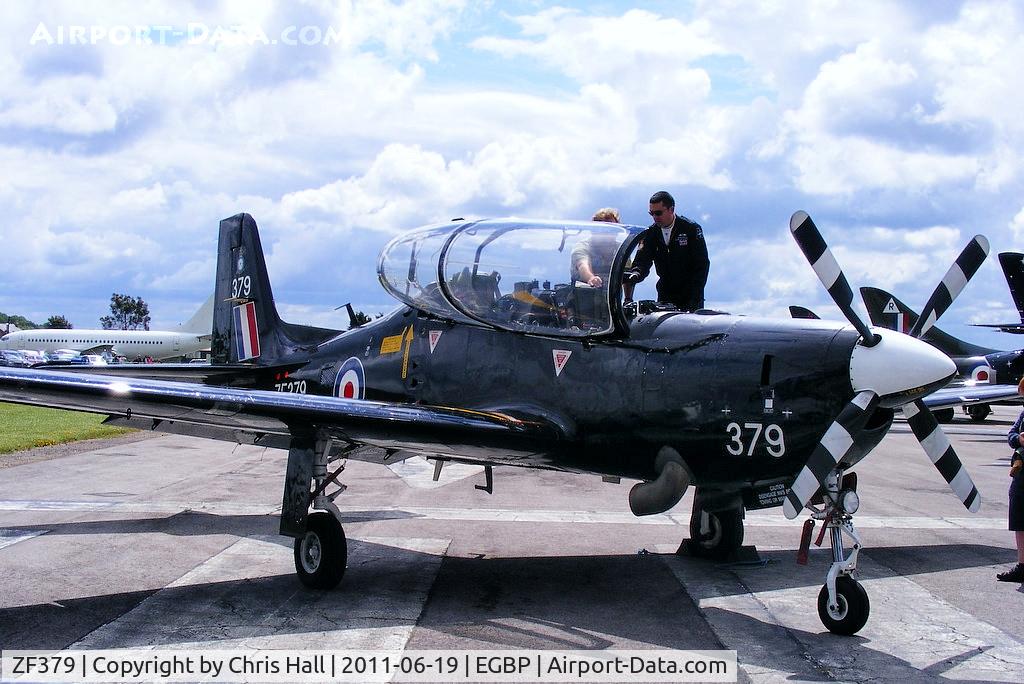 ZF379, 1992 Short S-312 Tucano T1 C/N S122/T93, on static display at the Cotswold Airshow