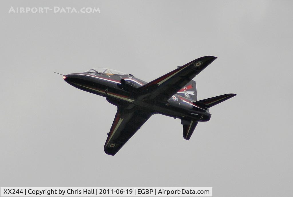 XX244, 1978 Hawker Siddeley Hawk T.1 C/N 080/312080, 2011 solo display Hawk