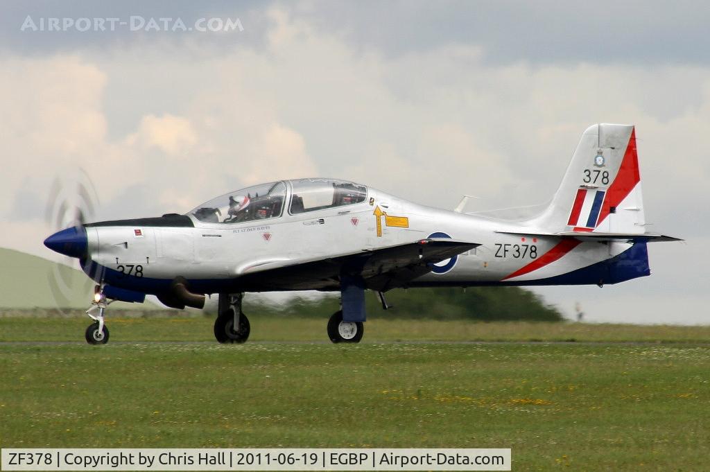 ZF378, 1992 Short S-312 Tucano T1 C/N S121/T92, 2011 Display solo display Tucano at the Cotswold Airshow