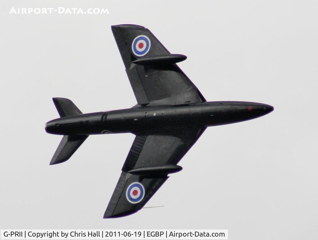 G-PRII, 1955 Hawker Hunter PR.11 C/N 41H-670690, displaying at the Cotswold Airshow 2011