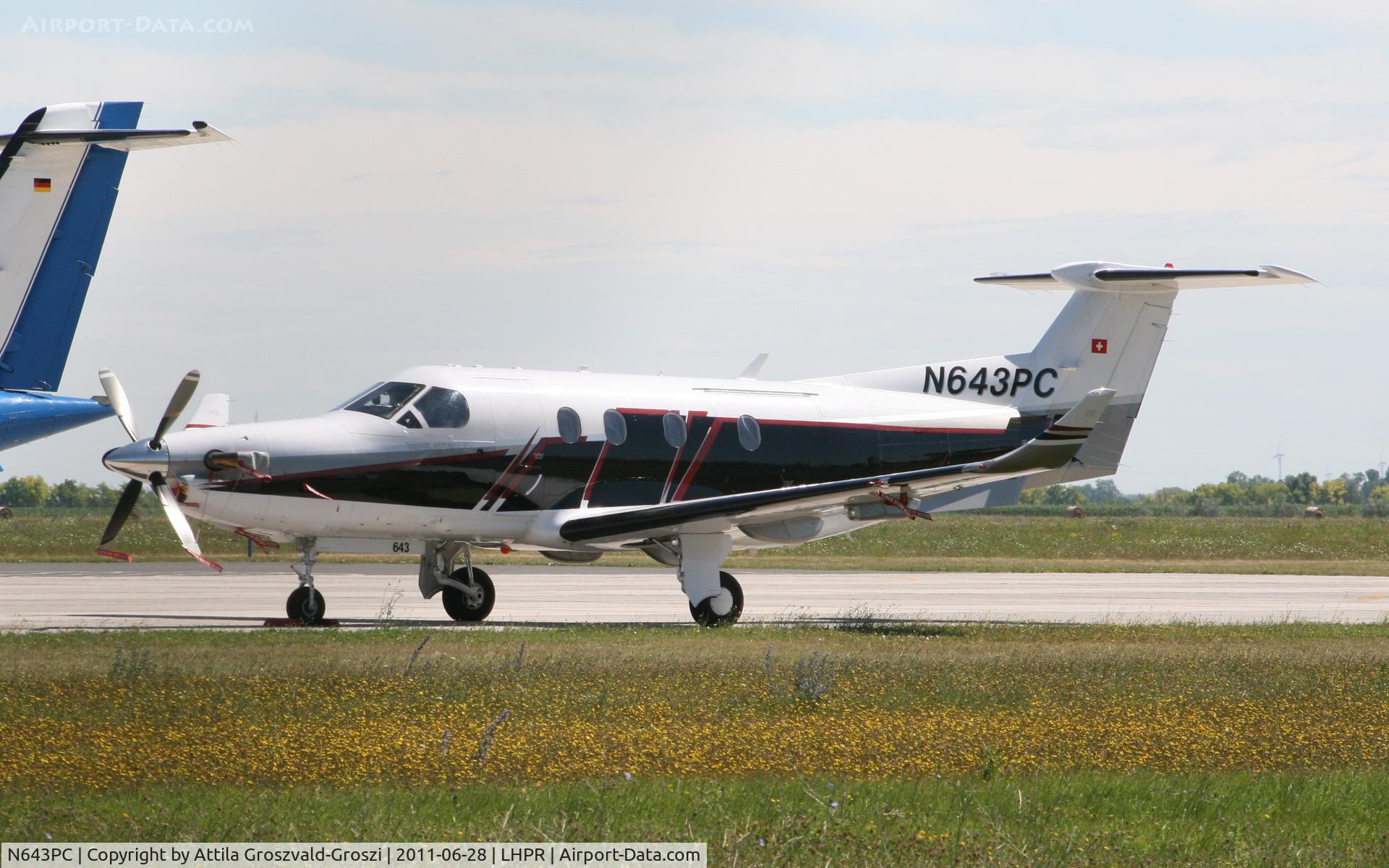 N643PC, 2005 Pilatus PC-12/45 C/N 643, Györ-Pér Airport - Hungary