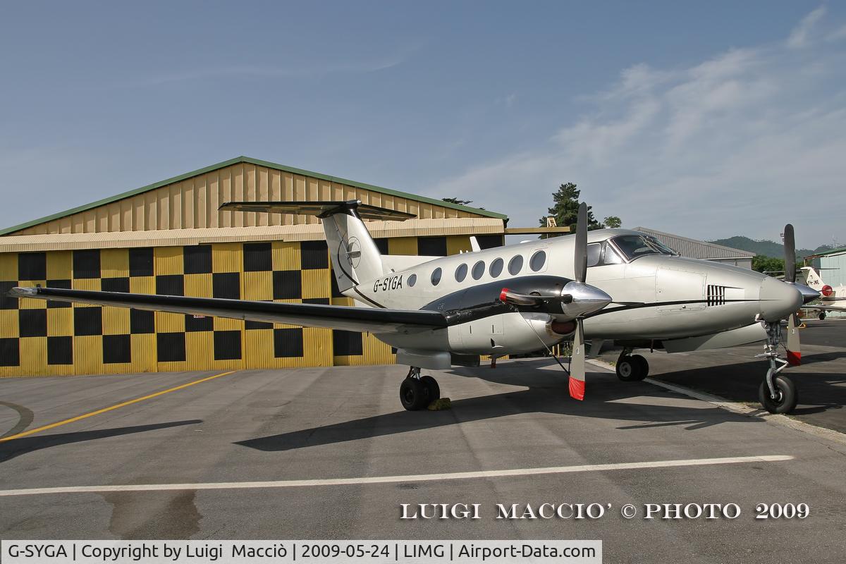 G-SYGA, 1982 Beech B200 Super King Air King Air C/N BB-1044, LIMG - Villanova d'Albenga  -  Italy