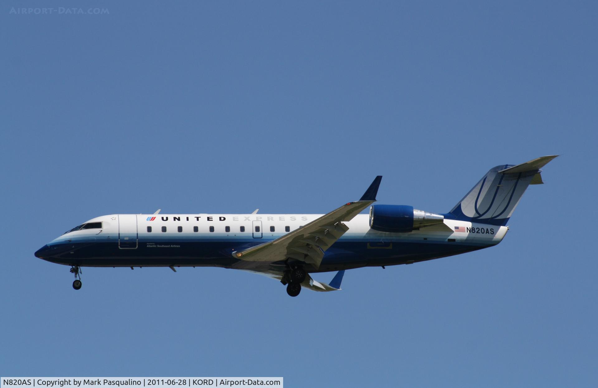 N820AS, 1997 Canadair CRJ-200LR (CL-600-2B19) C/N 7188, CL-600-2B19