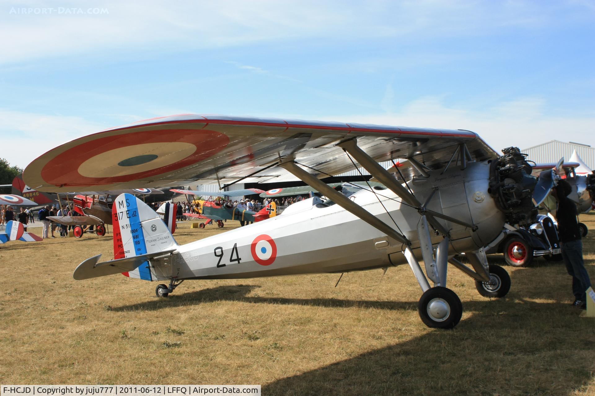 F-HCJD, Morane-Saulnier MS.317 C/N 311, on display at La Ferté Alais