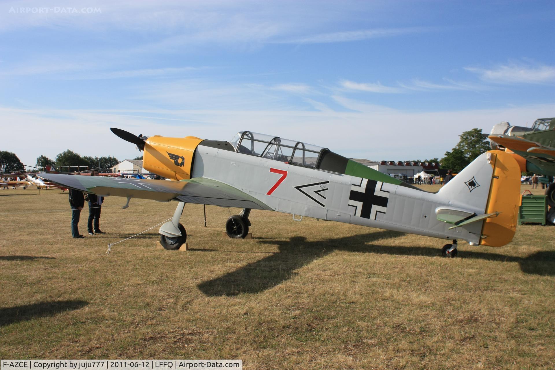 F-AZCE, Pilatus P2-06 C/N 72, on display at La Ferté Alais