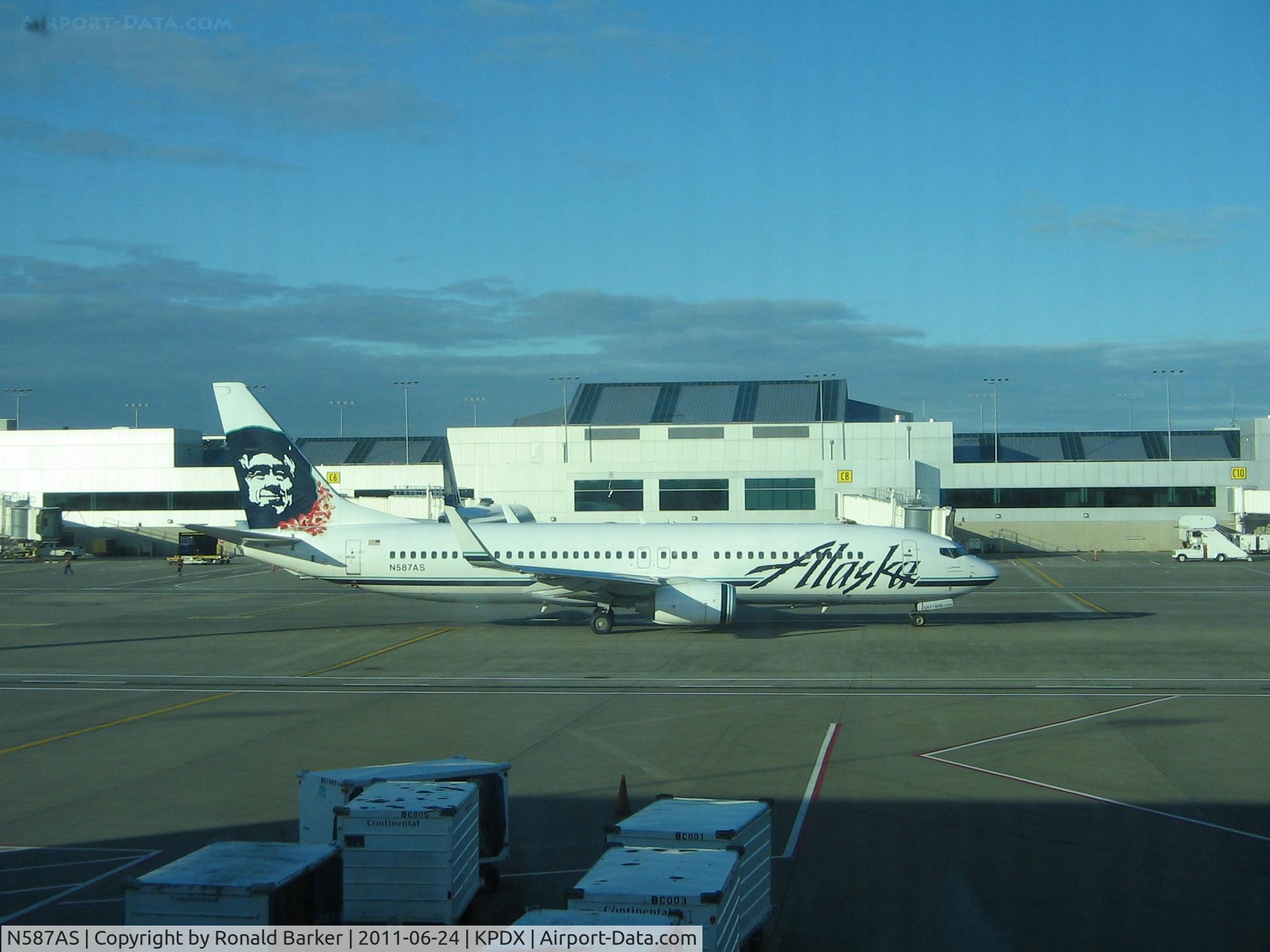 N587AS, 2007 Boeing 737-890 C/N 35684, Portland