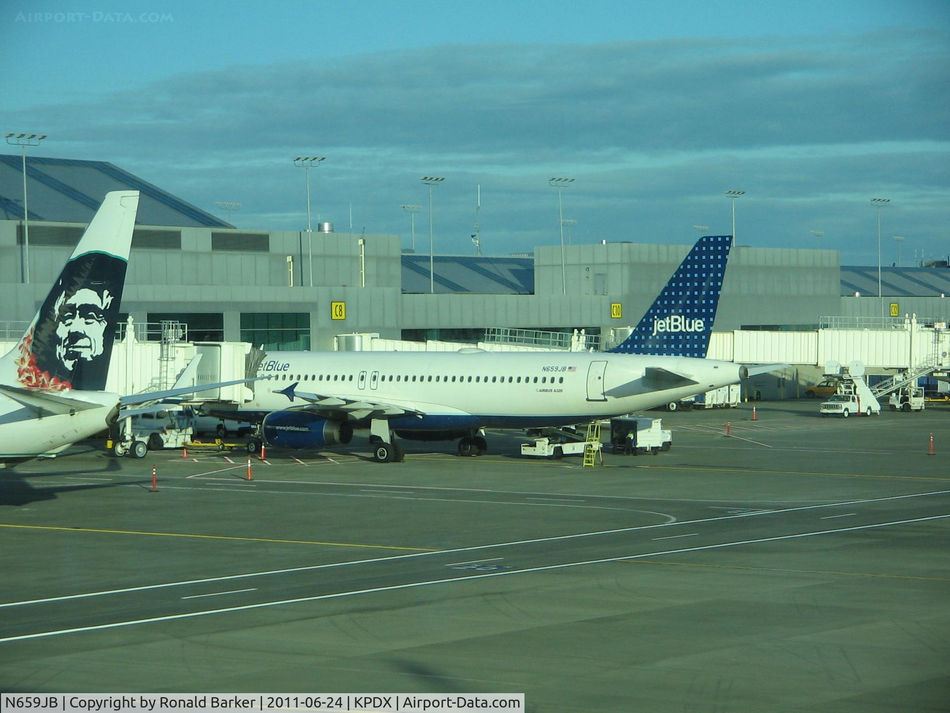 N659JB, 2007 Airbus A320-232 C/N 3190, Portland