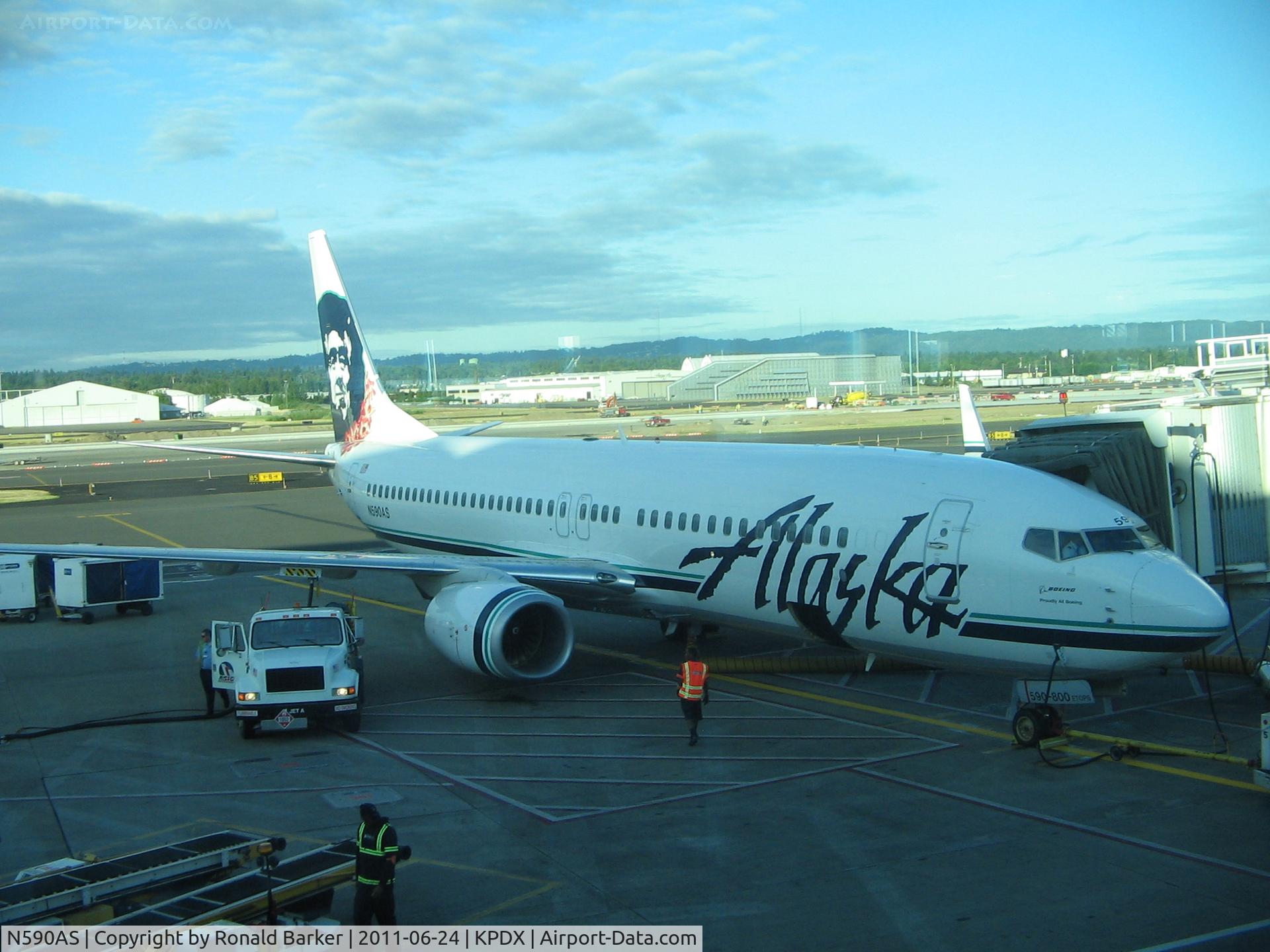 N590AS, 2008 Boeing 737-890 C/N 35687, Portland