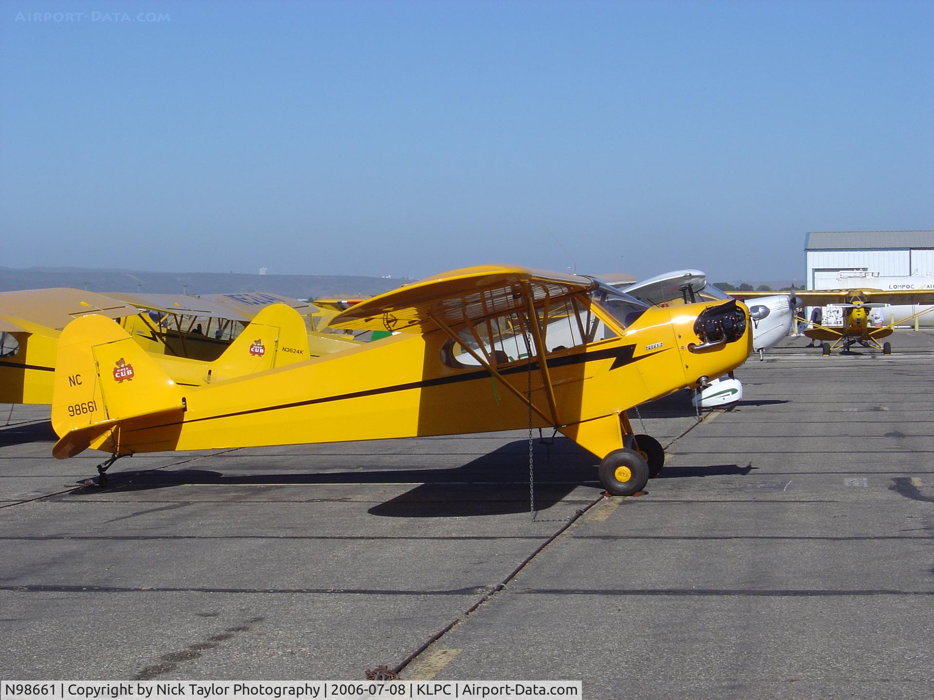 N98661, 1946 Piper J3C-65 Cub Cub C/N 18890, On display at the Lompoc Piper Cub Fly in