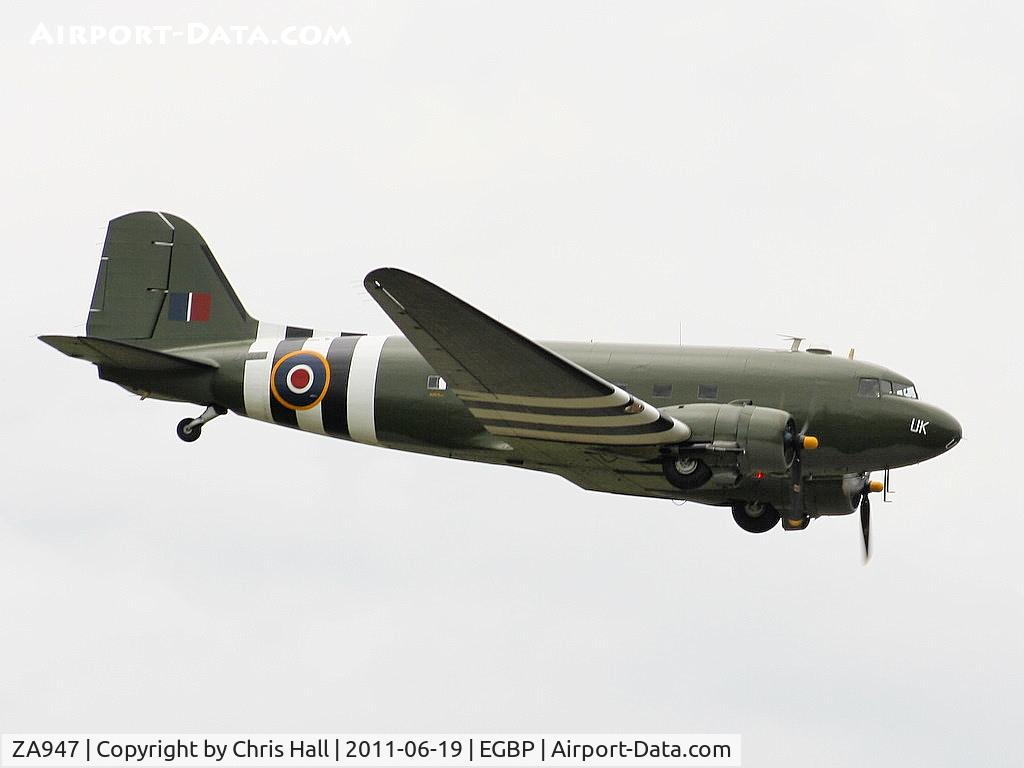 ZA947, 1943 Douglas C-47A-60-DL Dakota III C/N 10200, BBMF Dakota displaying at the Cotswold Airshow in its new colour scheme