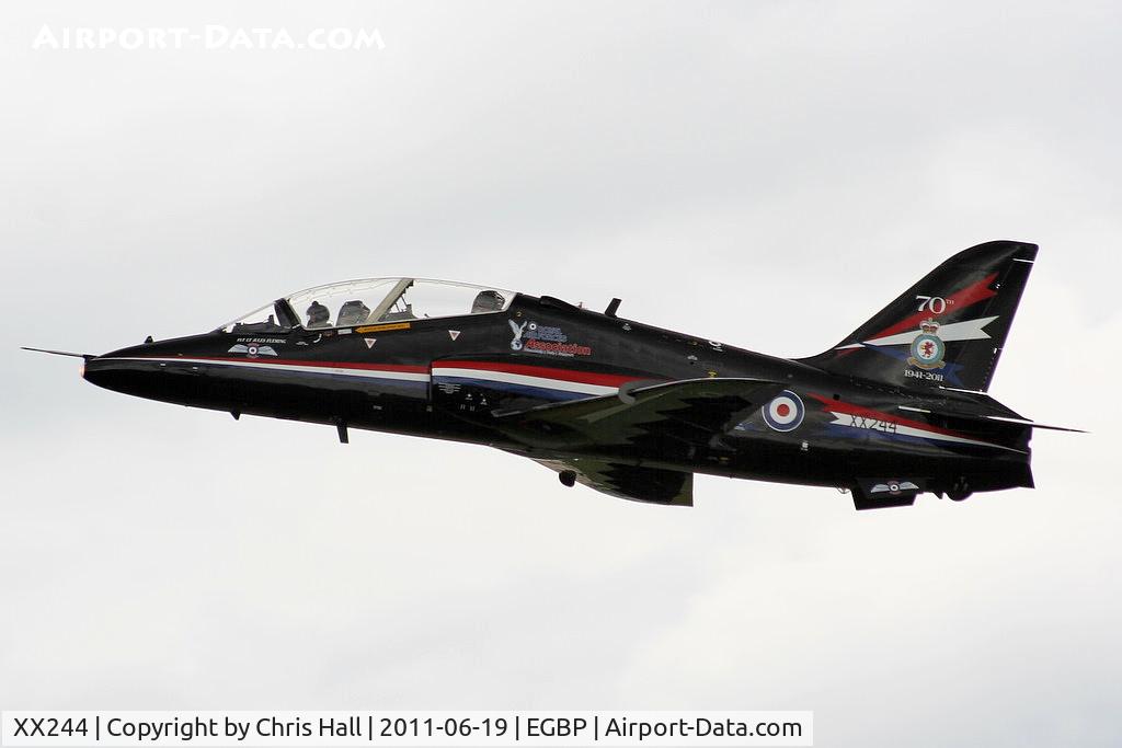 XX244, 1978 Hawker Siddeley Hawk T.1 C/N 080/312080, 2011 solo display Hawk