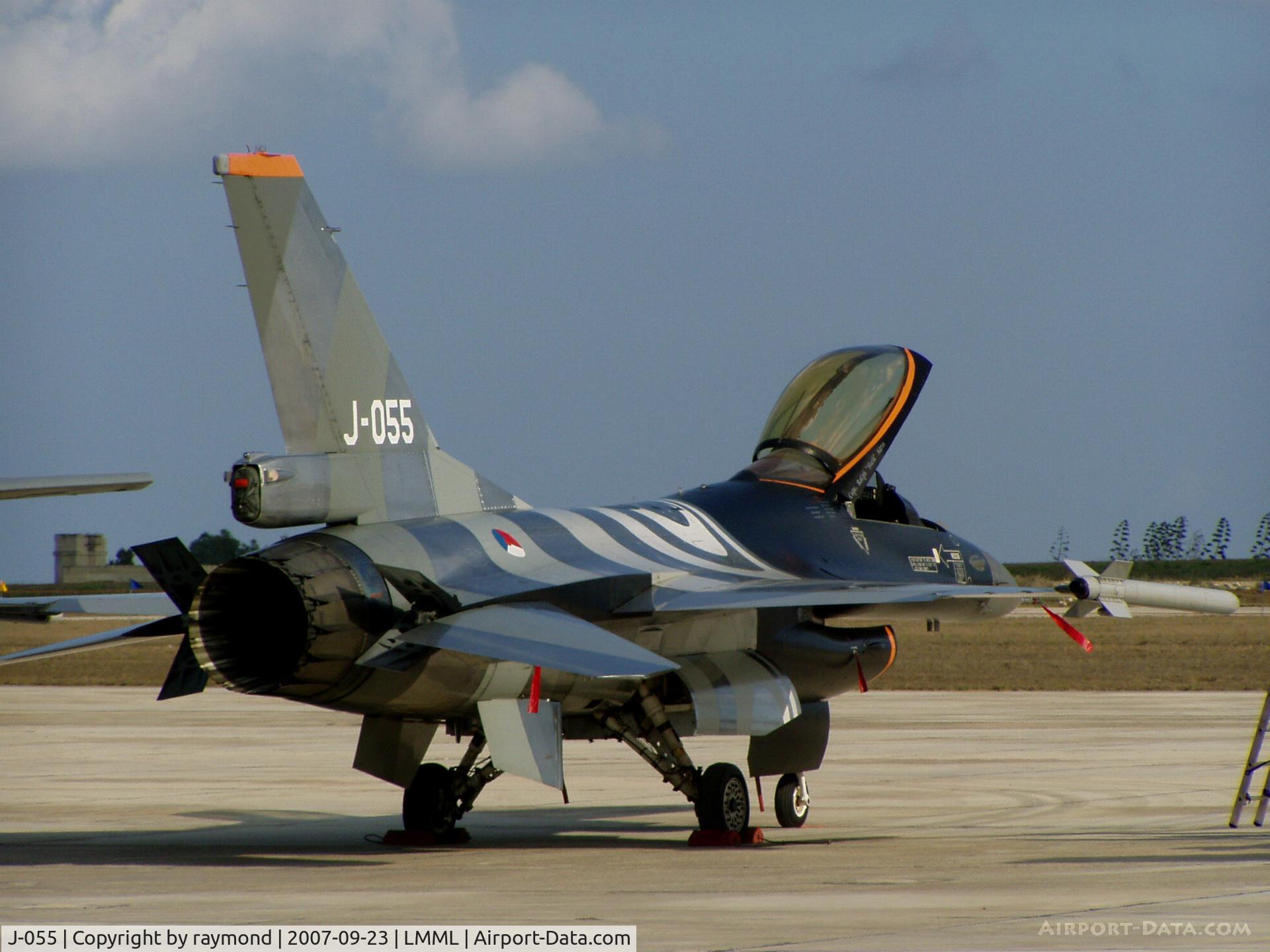 J-055, Fokker F-16AM Fighting Falcon C/N 6D-138, F-16 J-055 RNLAF