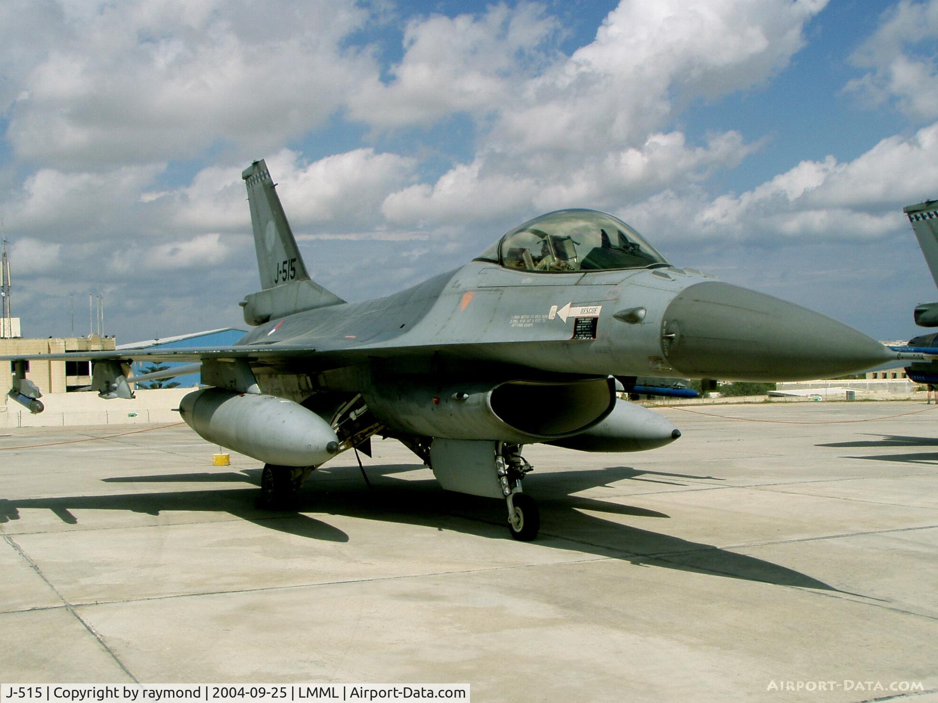 J-515, Fokker F-16AM Fighting Falcon C/N 6D-154, F-16 J-515 RNLAF