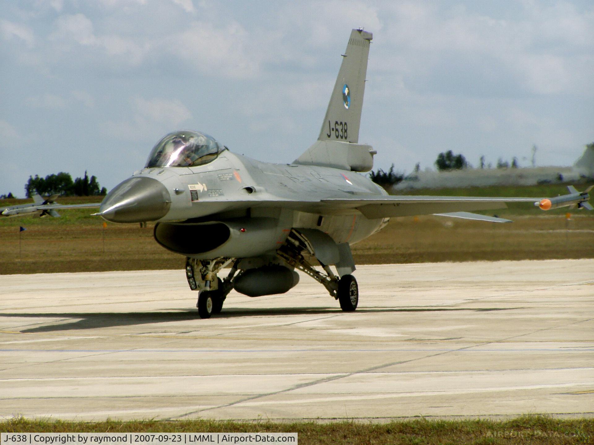 J-638, Fokker F-16AM Fighting Falcon C/N 6D-70, F-16 J-638 RNLAF