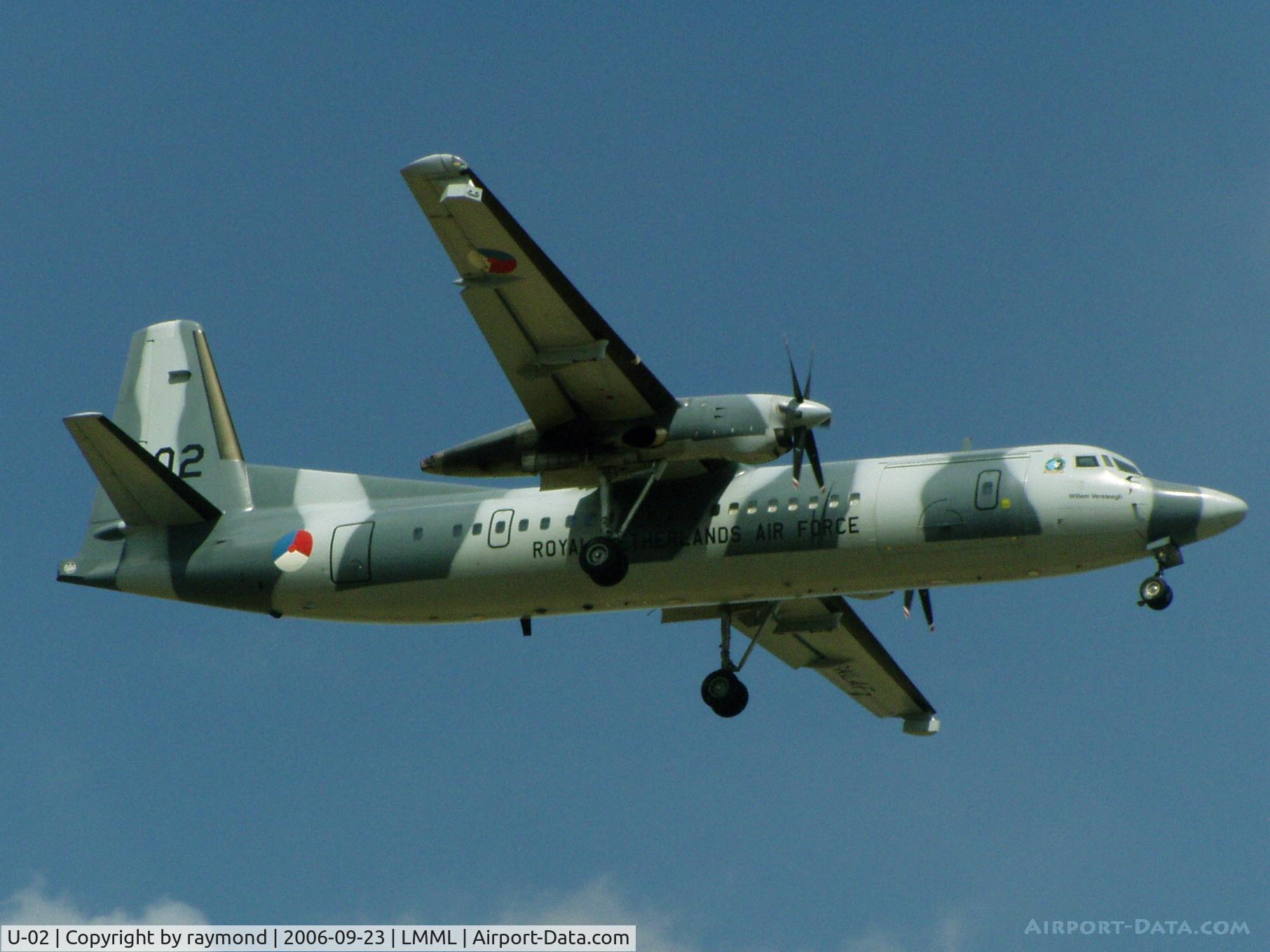 U-02, 1996 Fokker 60UTA-N C/N 20324, Fokker60 U-02 RNLAF