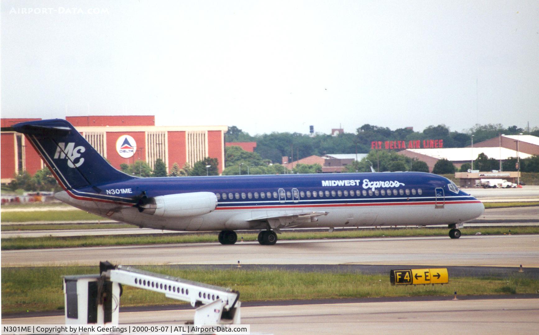 N301ME, 1968 Douglas DC-9-32 C/N 47190, Midwest Express