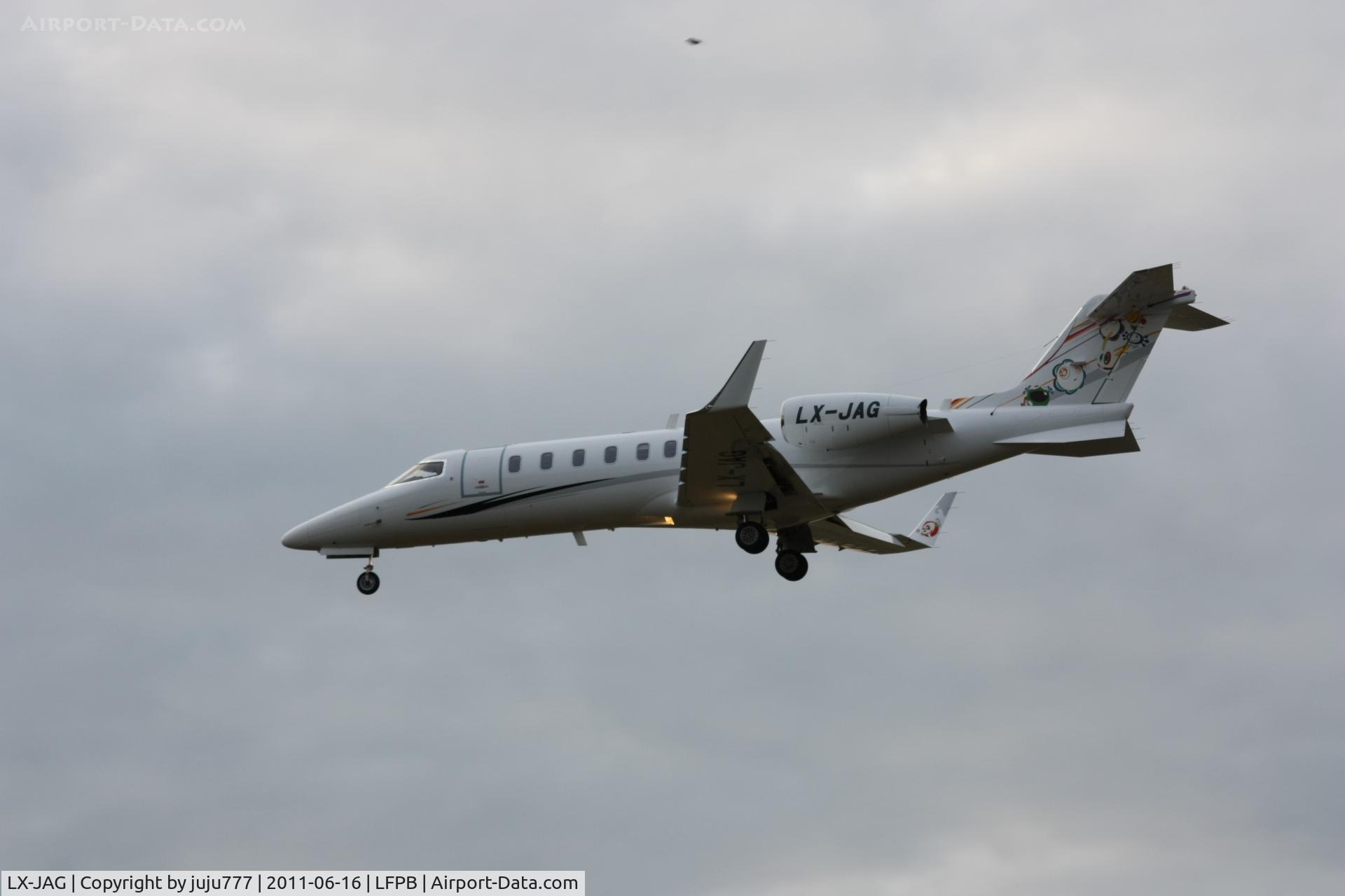 LX-JAG, 2009 Learjet 45 C/N 398, on transit at Le Bourget