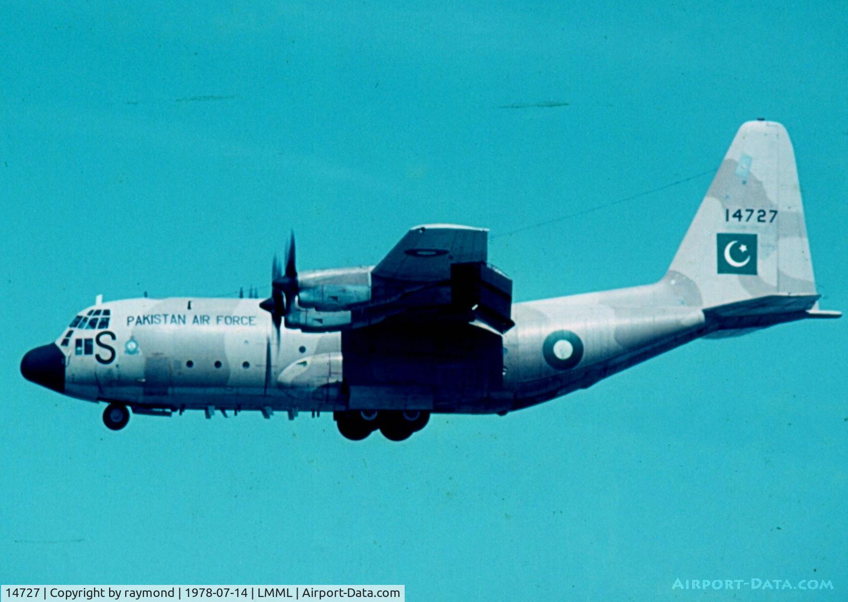 14727, 1967 Lockheed C-130E Hercules C/N 382-4282, C130E Hercules 14727/S Pakistan Air Force