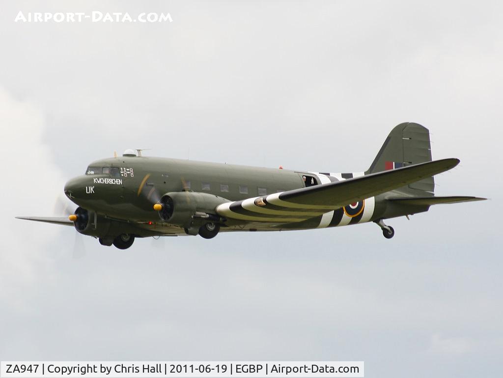 ZA947, 1943 Douglas C-47A-60-DL Dakota III C/N 10200, BBMF Dakota displaying at the Cotswold Airshow in its new colour scheme