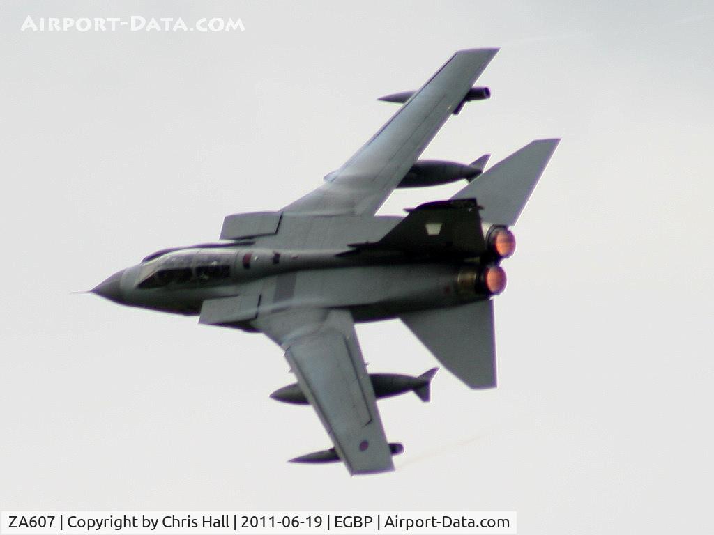 ZA607, 1982 Panavia Tornado GR.4 C/N 138/BS044/3071, displaying at the Cotswold Airshow 2011