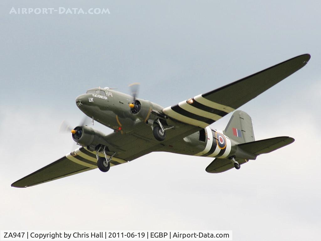 ZA947, 1943 Douglas C-47A-60-DL Dakota III C/N 10200, BBMF Dakota displaying at the Cotswold Airshow in its new colour scheme