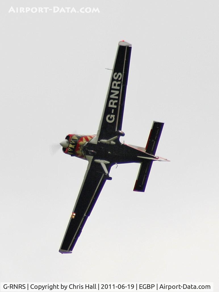 G-RNRS, 1971 Scottish Aviation Bulldog Series 100 Model 101 C/N BH100/132, Power Aerobatics Ltd Bulldog displaying at the Cotswold Airshow
