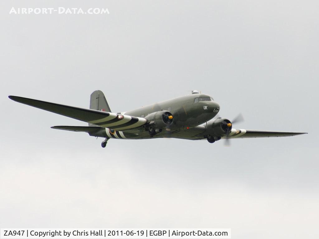 ZA947, 1943 Douglas C-47A-60-DL Dakota III C/N 10200, BBMF Dakota displaying at the Cotswold Airshow in its new colour scheme