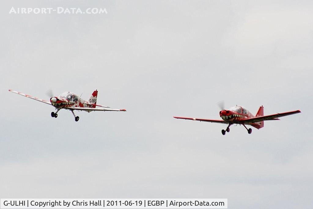 G-ULHI, 1972 Scottish Aviation Bulldog Series 100 Model 104 C/N BH100/148, Power Aerobatics Ltd Bulldog's G-ULHI & G-RNRS displaying at the Cotswold Airshow