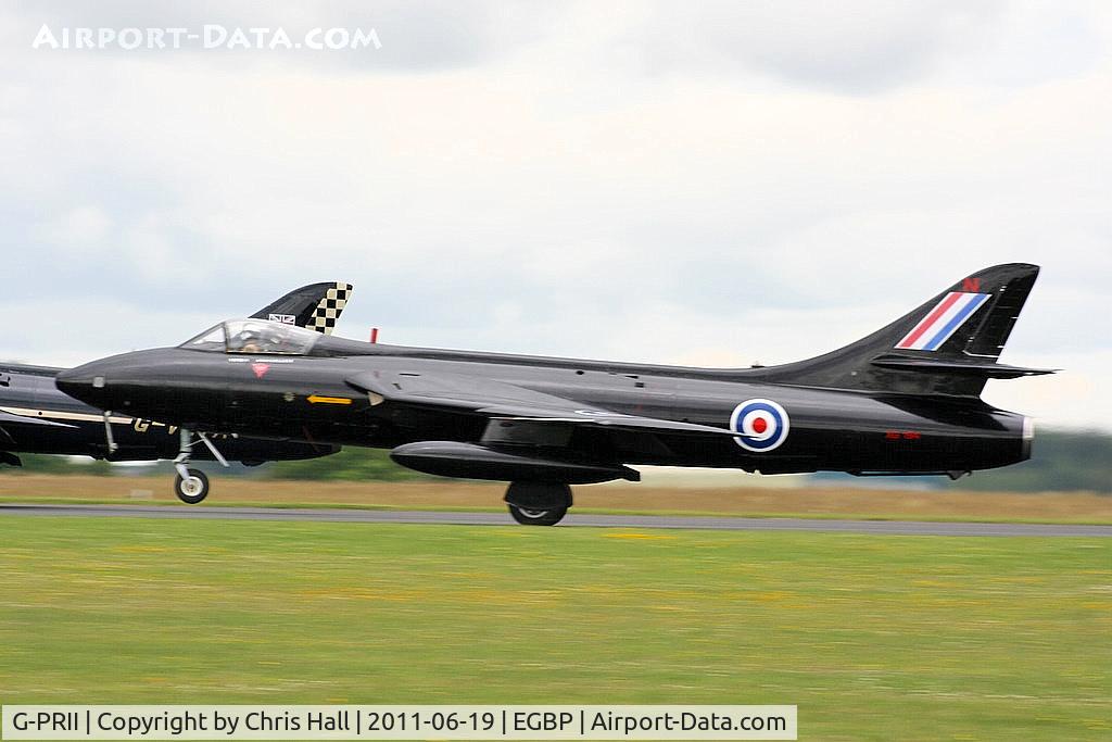 G-PRII, 1955 Hawker Hunter PR.11 C/N 41H-670690, displaying at the Cotswold Airshow