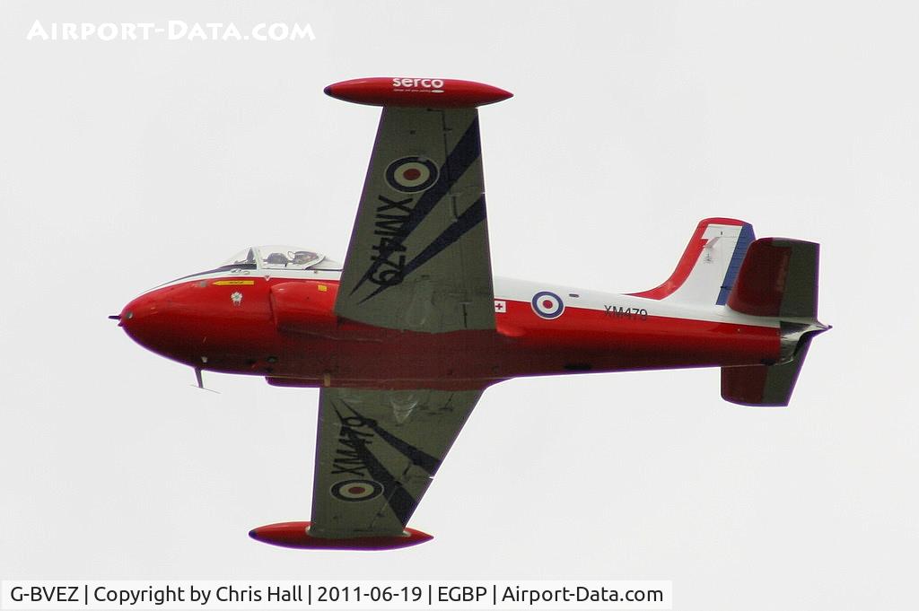 G-BVEZ, 1960 Hunting P-84 Jet Provost T.3A C/N PAC/W/9287, Newcastle Jet Provost Company's T3 displaying at the Cotswold Airshow