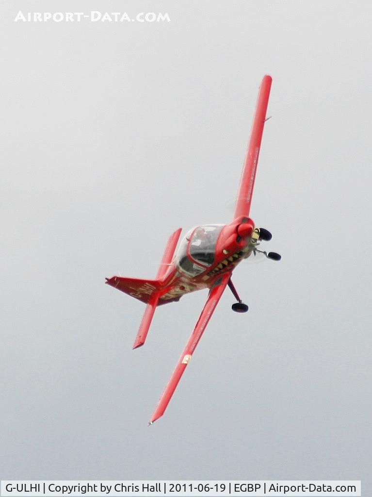 G-ULHI, 1972 Scottish Aviation Bulldog Series 100 Model 104 C/N BH100/148, Power Aerobatics Ltd Bulldog displaying at the Cotswold Airshow