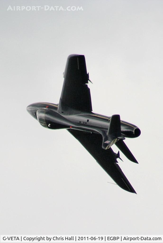 G-VETA, 1958 Hawker Hunter T.7 C/N 41H-693751, Hunter T7 of Team Viper displaying at the Cotswold Airshow