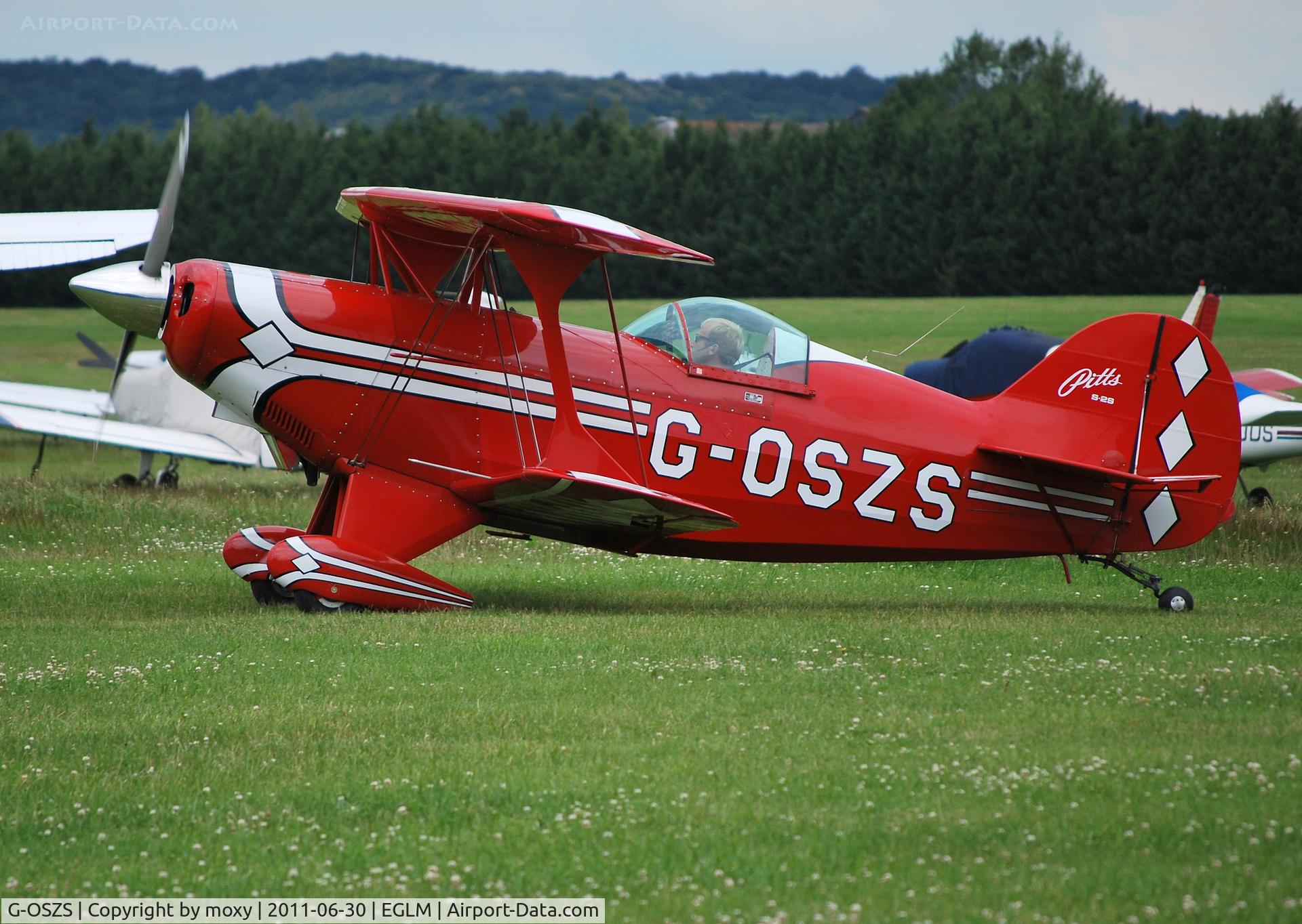 G-OSZS, 1992 Pitts S-2S Special C/N 3018, Pitts S-2S at White Waltham. Ex SP-FYB