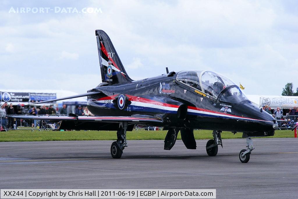 XX244, 1978 Hawker Siddeley Hawk T.1 C/N 080/312080, 2011 solo display Hawk