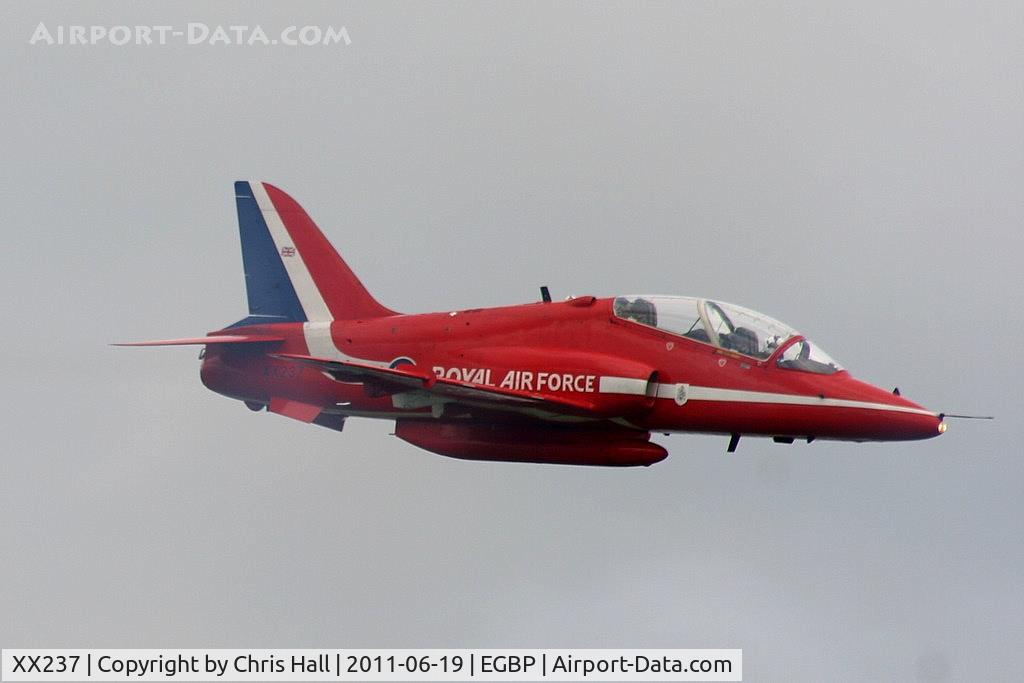 XX237, 1978 Hawker Siddeley Hawk T.1A C/N 073/312073, displaying at the Cotswold Airshow 2011