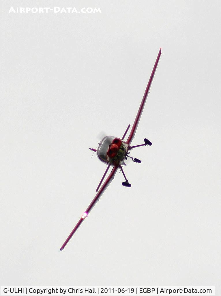 G-ULHI, 1972 Scottish Aviation Bulldog Series 100 Model 104 C/N BH100/148, Power Aerobatics Ltd Bulldog displaying at the Cotswold Airshow